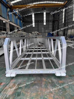 Heavy-Duty Marine-Grade Aluminum Gangway With Anti-Slip Walkway And 400kgs/sqm Loading Capacity For Floating Docks