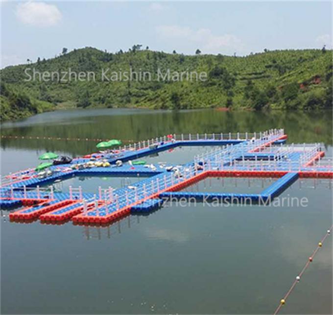 Water Boat Plastic HDPE Modular Floating Dock Cubes Pontoon Bridge ...