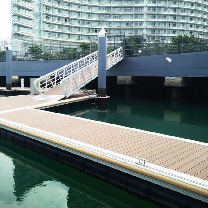 Anti-Slip Surface Marina Floating Walkway Aluminum Gangways Ramps For ...
